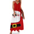 Merry Christmas Santa Claus Sleeveless Dress women's luxury party dress