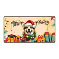 thumbnail image 1 of Merry Christmas Santa Corgi Scarf Twinkling Lights Xmas Holiday Desk Mat Full Keyboard Mouse Pad Welsh Corgi Dog Lover Gifts Idea Large Mousepad - 00022, 1 of 5