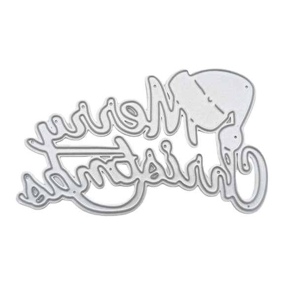 Merry Christmas Santa Hat Metal Cutting Dies Stencil DIY Scrapbooking Template