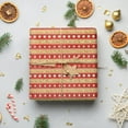 thumbnail image 1 of Merry Christmas Santa Hat Pattern Wrapping Paper for Festival Parties Wedding Birthday Xmas Wrap Pack of 5 19x27.5 Multicolor/ Christmas Wrapping Paper Santa Letter, 1 of 7