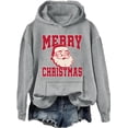 thumbnail image 1 of Merry Christmas Santa Hoodie Vintage Santa Christmas Sweatshirt Xmas Holiday Retro Christmas Vibes Shirts, 1 of 5
