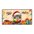thumbnail image 1 of Merry Christmas Santa Ragdoll Scarf Twinkling Lights Xmas Holiday Desk Mat Full Keyboard Mouse Pad Cat Lover Kitten Owner Gifts Idea Large Mousepad - 00022, 1 of 5
