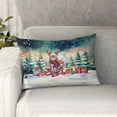 thumbnail image 1 of Merry Christmas Santa Reindeer Antlers British Shorthair Sleigh Xmas Winter Holiday Pillowcase Double Sided Cat Lover Kitten Owner Gifts Pillow Case Covers - 00023, 1 of 3