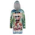 thumbnail image 1 of Merry Christmas Santa Reindeer Antlers Brittany Spaniel Sleigh Xmas Winter Holiday All Over Print 3D Hooded Duffle Toggle Coat Brittany Dog Lover Gifts Idea - 00023, 1 of 6