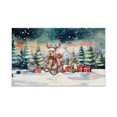 thumbnail image 1 of Merry Christmas Santa Reindeer Antlers Cocker Spaniel Sleigh Xmas Winter Holiday Doormat Cockers Dog Lover Gifts Indoor Outdoor Welcome Mat - 00023, 1 of 5