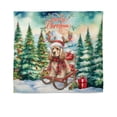thumbnail image 1 of Merry Christmas Santa Reindeer Antlers Cocker Spaniel Sleigh Xmas Winter Holiday Tapestry Cockers Dog Lover Gifts Wall Hanging Backdrop Home Decor - 00023, 1 of 5
