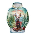 thumbnail image 1 of Merry Christmas Santa Reindeer Antlers Doberman Pinscher Sleigh Xmas Winter Holiday All Over Print 3D Hoodie Unisex Merch Hoodies Doberman Dog Lover Gifts - 00023, 1 of 6