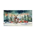 thumbnail image 1 of Merry Christmas Santa Reindeer Antlers English Springer Spaniel Sleigh Xmas Winter Holiday Doormat Springers Dog Lover Gifts Indoor Outdoor Welcome Mat - 00023, 1 of 5
