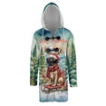 thumbnail image 1 of Merry Christmas Santa Reindeer Antlers Mastiff Sleigh Xmas Winter Holiday All Over Print 3D Hooded Duffle Toggle Coat Mastiffs Dog Lover Gifts Idea - 00023, 1 of 6