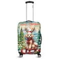 thumbnail image 1 of Merry Christmas Santa Reindeer Antlers Poodle Sleigh Xmas Winter Holiday Travel Luggage Cover Poodles Dog Lover Gifts Idea Suitcase Dust Protective Decor - 00023, 1 of 5