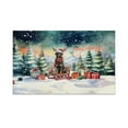 thumbnail image 1 of Merry Christmas Santa Reindeer Antlers Rottweiler Sleigh Xmas Winter Holiday Doormat Rottie Dog Lover Gifts Idea Indoor Outdoor Welcome Mat - 00023, 1 of 5