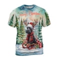 thumbnail image 1 of Merry Christmas Santa Reindeer Antlers Scottish Terrier Sleigh Xmas Winter Holiday All Over Print 3D Shirt Unisex Merch Scottie Dog Lover Gifts - 00023, 1 of 6