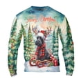thumbnail image 1 of Merry Christmas Santa Reindeer Antlers Scottish Terrier Sleigh Xmas Winter Holiday All Over Print 3D Sweatshirt Unisex Merch Scottie Dog Lover Gifts - 00023, 1 of 6