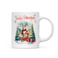 thumbnail image 1 of Merry Christmas Santa Reindeer Antlers Shiba Inu Sleigh Xmas Winter Holiday Mug Shibas Dog Lovers Gifts Idea Coffee Tea Cup - 00023, 1 of 4