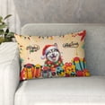 thumbnail image 1 of Merry Christmas Santa Siberian Husky Scarf Twinkling Lights Xmas Holiday Pillowcase Double Sided Husky Dog Lover Gifts Pillow Case Covers - 00022, 1 of 3