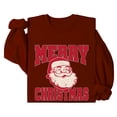 thumbnail image 1 of Merry Christmas Santa Sweetshirt Vintage Santa Christmas Sweatshirt Xmas Holiday Retro Long Sleeve Shirts, 1 of 5