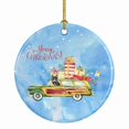 thumbnail image 1 of Merry Christmas Scottish Terrier Ceramic Ornament 2.8 in x 2.8 in, 1 of 3