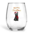 thumbnail image 1 of Merry Christmas Scottish Terrier Enjoys Woofmas Winter Xmas Holiday 15oz Stemless Wine Glass Mug Scottie Dog Lover Gifts Wine Glasses Cup - 02022, 1 of 5