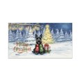 thumbnail image 1 of Merry Christmas Scottish Terrier Snowy Winter with Gifts Tree Decorations Doormat Scottie Dog Lover Gifts Indoor Outdoor Welcome Mat - 12020, 1 of 5