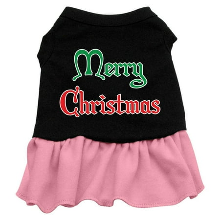 Christmas Pet Dog Cat Dress Screen Printed, "Merry Christmas"