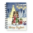 thumbnail image 1 of Merry Christmas Shetland Sheepdog Snowy Winter with Gifts Tree Decorations Spiral Bound Journal Sheltie Dog Lover Gifts 5x7in Spiral Notebook - 12020, 1 of 5