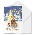 thumbnail image 1 of Merry Christmas Shiba Inu Snowy Winter with Gifts Tree Decorations 5x7in Folded Greeting Card Shibas Dog Lovers Gifts Idea Single Note Card with Envelope - 12020, 1 of 5