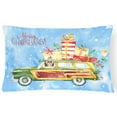 thumbnail image 1 of Merry Christmas Shih Tzu Canvas Fabric Decorative Pillow, 1 of 3