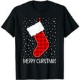 thumbnail image 1 of Merry Christmas Shirt Women Men Kids Funny Xmas Stocking T-Shirt, 1 of 3