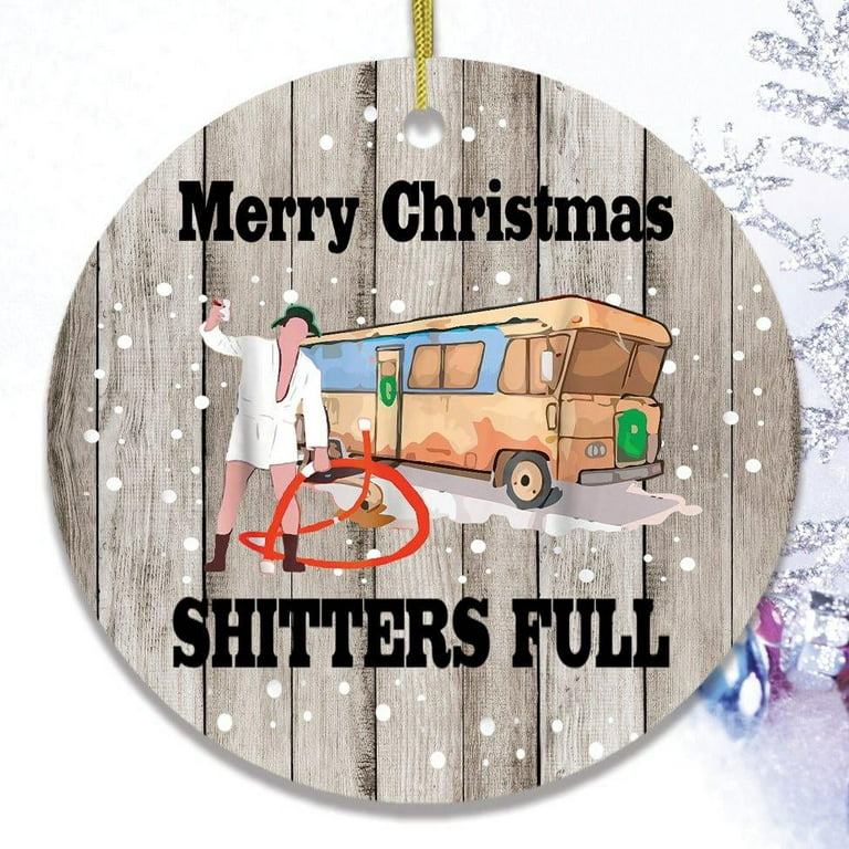 Merry Christmas Shitters Full Funny Candle, Christmas Vacation