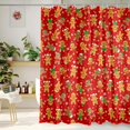 thumbnail image 1 of Merry Christmas Shower Curtain 72x72 Inch Christmas Gingerbread Shower Curtains for Bathroom with Hooks Xmas Bathroom Winter Holiday Home Bath Decor Waterproof Fabric, 1 of 7