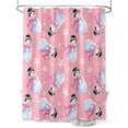 thumbnail image 1 of Merry Christmas Shower Curtain Set ，Waterproof Fabric Shower Curtains Pink Scarf Snowman Snowflake Shower Curtains for Bathroom,Bathroom Decor 72"x96", 1 of 6