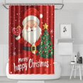 thumbnail image 1 of Merry Christmas Shower Curtain,Welcome Christmas Snowflake Bathroom Curtain Elegant Bathroom Curtains for Campus Bathroom Decor Christmas, 1 of 5