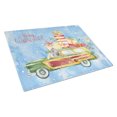 thumbnail image 1 of Merry Christmas Silver Poodle Glass Cutting Board Large, 1 of 2