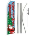 thumbnail image 1 of Merry Christmas (Snow) Super Flag & Pole Kit, 1 of 1