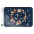 thumbnail image 1 of Merry Christmas Snowflakes Wreath Home Business Office Sign, 1 of 4