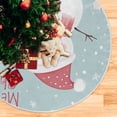 thumbnail image 1 of Merry Christmas Snowman Gifts Christmas Tree Skirt 48 Inch Winter Xmas Tree Mat for Home Party Holiday Decorations, 1 of 5