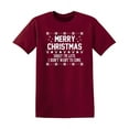 thumbnail image 1 of Merry Christmas Sorry I'm LateI Didn't Want To Come Humor Novelty Sarcastic Christmas Graphic Tees Santa Claus Gift For Xmas Party Vacations Funny Mens T Shirt, 1 of 5