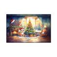 thumbnail image 1 of Merry Christmas Sphynx Santa Hat Xmas Tree Winter Holiday Indoor Rug Cat Lover Kitten Owner Gifts Idea Carpet Living Bed Room Sofa Home Decor - 01013, 1 of 5