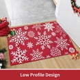 thumbnail image 1 of Merry Christmas Stain Resistant Washable Decorative Doormat, Winter Seasonal Door Mat Christmas Holiday Low-Profile Floor Switch Mat for Indoor Outdoor, 1 of 8
