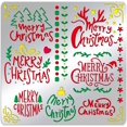 thumbnail image 1 of Merry Christmas Stencils 6x6 Inch Christmas Tree Antlers Snowflake Stainless Steel Stencil for Drawings and Woodburning Engraving and Scrapbooking, 1 of 7
