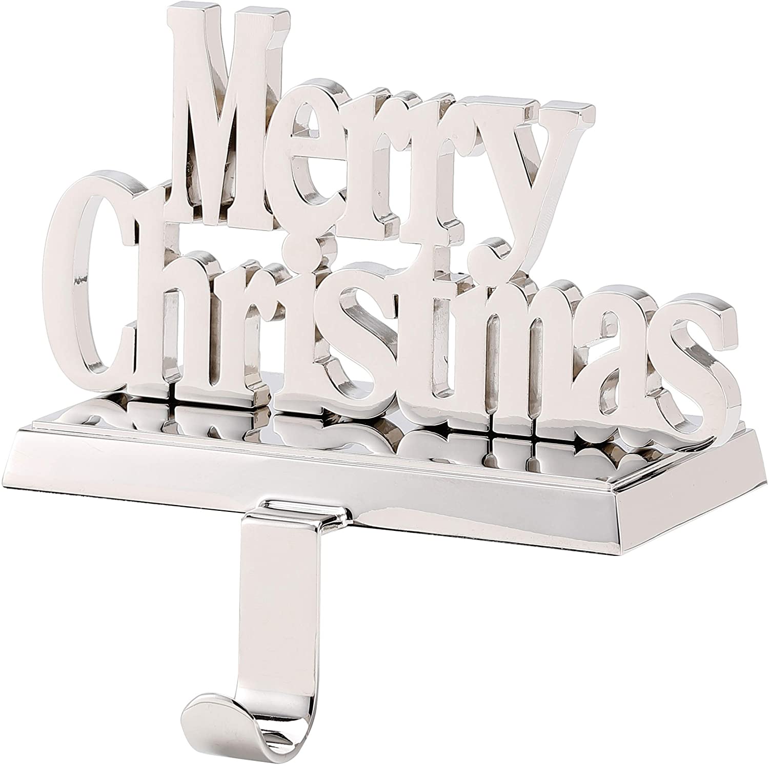 Merry Christmas Stocking Holder for Mantle Christmas Decorations