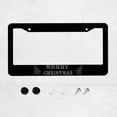 thumbnail image 1 of Merry Christmas Style License Plate Prame Aluminium Rust-Proof Auto Parts License Plate Decorative Screws Fit Standard 2 Holes 1 U.S. License Plate, 12.2x 6.3 Inch, 1 of 6