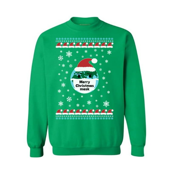 Merry Christmas Sweater Funny Earth Sweatshirt Christmas 2020 Crewneck Sweatshirt Merry Xmas Top for Her Happy Holidays Sweater for Men Xmas Gifts Snowflakes Unisex Sweater Christmas Sweatshirt
