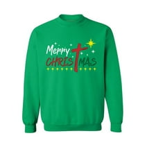 Merry Christmas Sweater Jesus Sweatshirt for Men Happy Holidays Christian Sweater for Women Christ Sweater Jesus Crewneck Sweatshirt Christian Cross Top Christmas Star Unisex Sweater Xmas Gifts