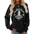 thumbnail image 1 of Merry Christmas Sweatshirt Christmas Party Graphic Casual Long Sleeve Shirt for Women, 1 of 5