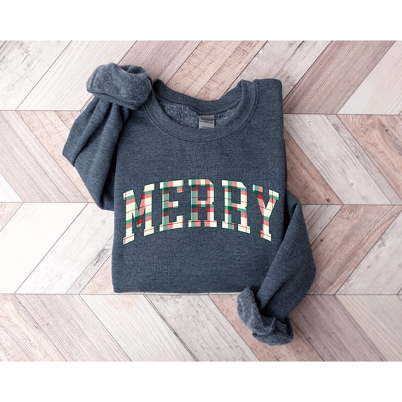 Merry Christmas Sweatshirt, Christmas Shirts, Cute Winter Sweater, Christmas Shirt for Women, Christmas Crewneck Sweatshirt, Holiday Sweater