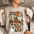 thumbnail image 1 of Merry Christmas Sweatshirt | Christmas TShirt | Snowman, Gingerbread, Santa Shirt | Y2K Christmas Matching Christmas Shirt Sweatshirt, 1 of 4