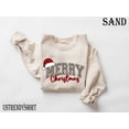 thumbnail image 1 of Merry Christmas Sweatshirt | Leopard Print Holiday Graphic Crewneck, 1 of 6