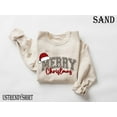 thumbnail image 1 of Merry Christmas Sweatshirt | Leopard Print Holiday Graphic Crewneck, 1 of 6