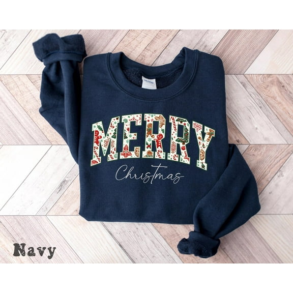 Merry Christmas Sweatshirt, Matching Family Holiday Crewneck, Cozy Winter Pullover, Xmas Gift Top